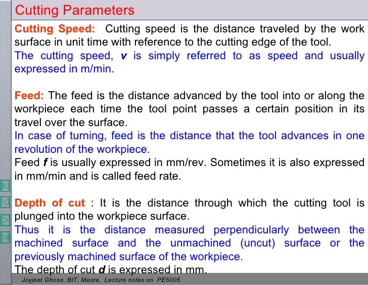 Theory ofmetalcutting
