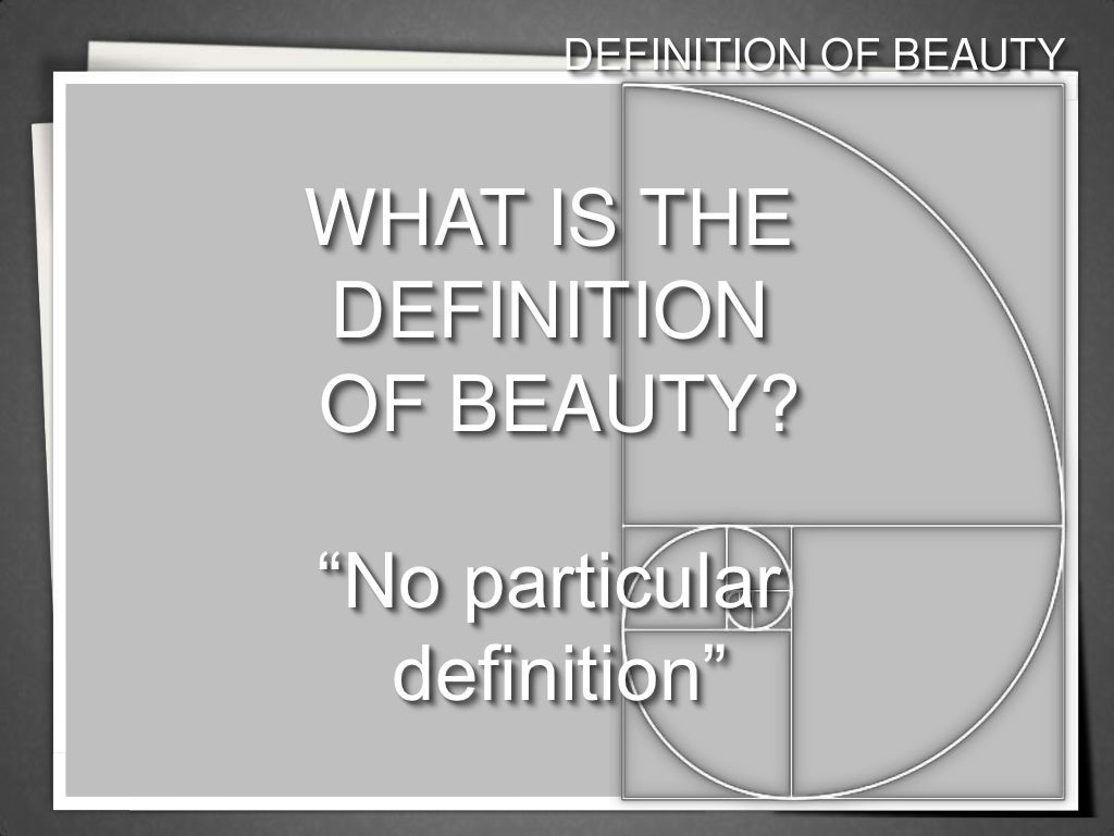 Definition of beauty