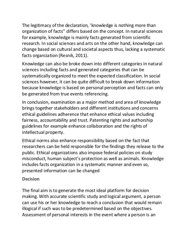 English Essay On Terrorism Tok Essay Example Of Knowledge Essay Handouts Ib Tok Essay Paper Essay also Compare Contrast Essay Examples High School Example Tok Essays Romefontanacountryinncom Thesis Of An Essay