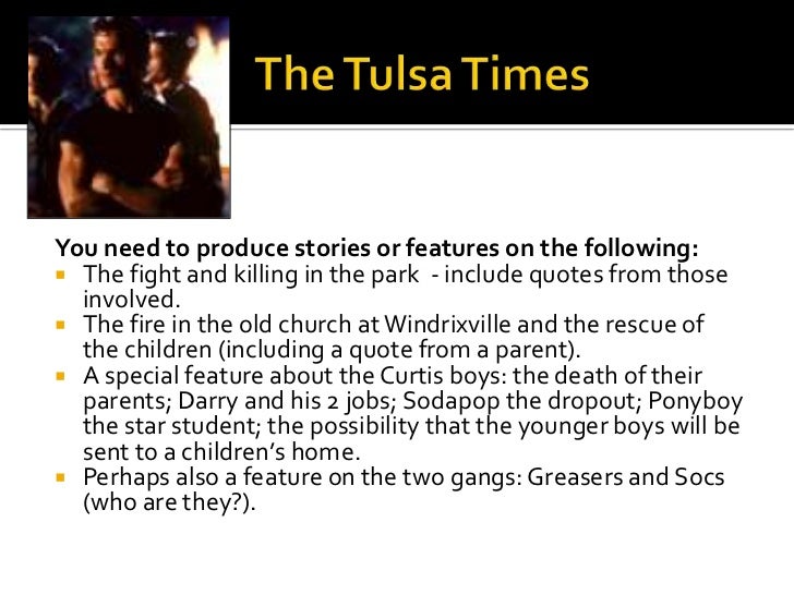 newspaper about fire in the outsiders The outsiders newspaper assignment Ø the fire in the old church at windrixville and the rescue of the children. newspaper about fire in the outsiders The outsiders newspaper assignment Ø the fire in the old church at windrixville and the rescue of the children.