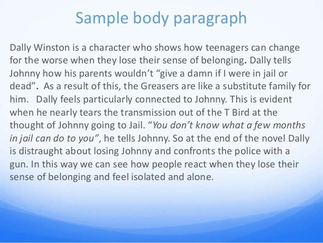 Essay about ponyboy from outsiders