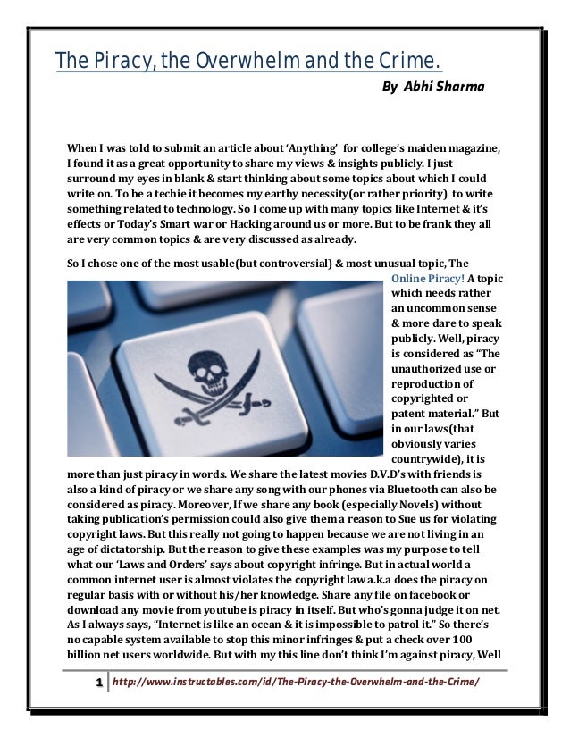 essays on software piracy essays on software piracy