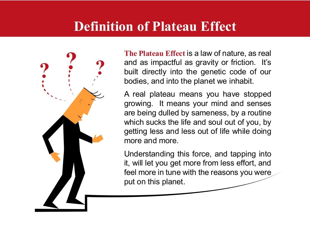 Definition of Plateau EffectThe Plateau