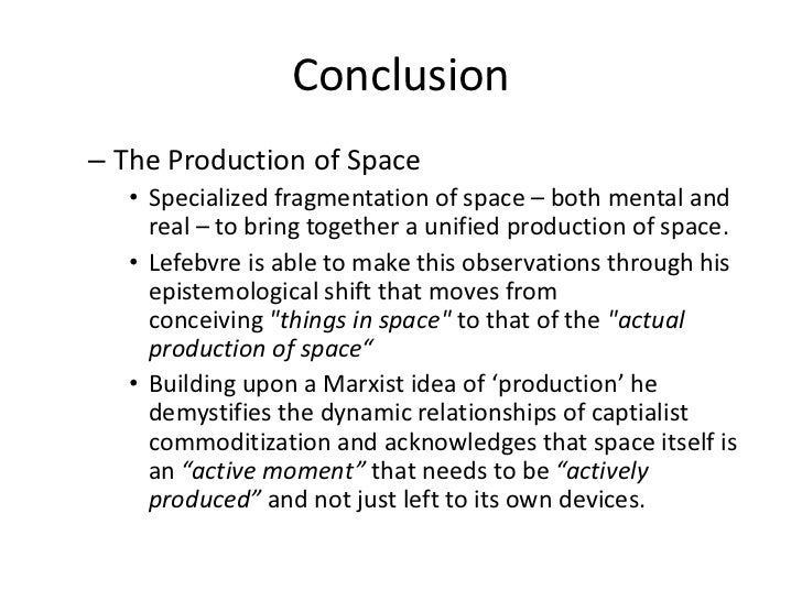 The production of space hi