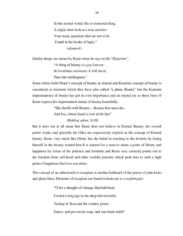 John Keats questions and answers John Keats questions and answers