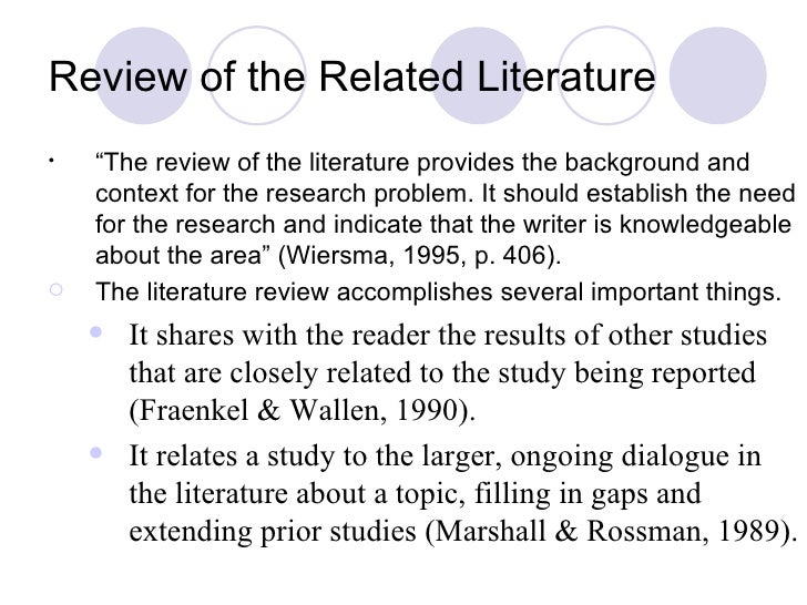Research proposal literature review template