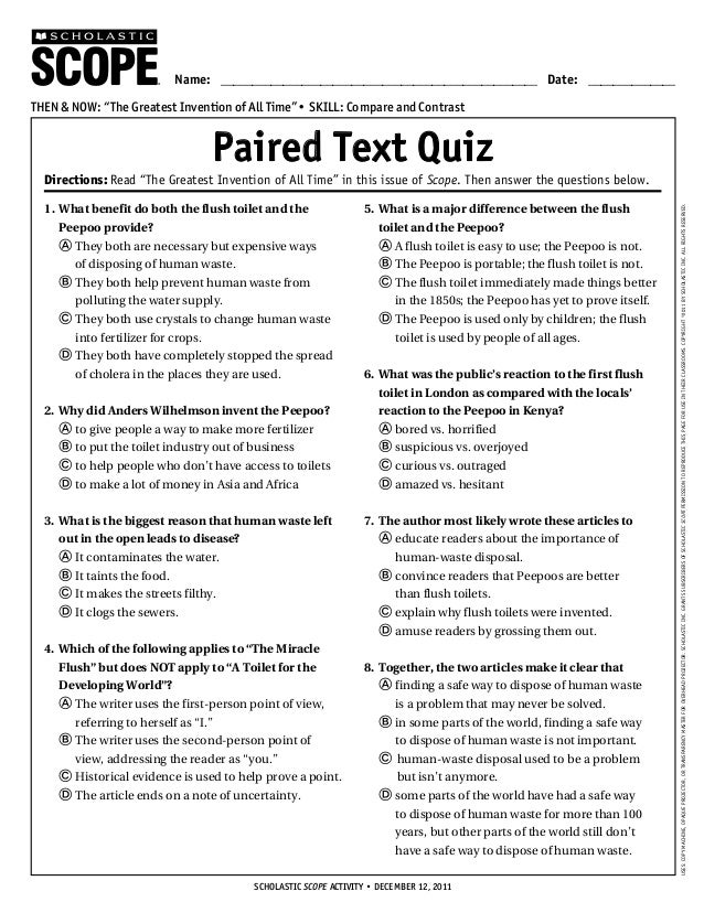 Writing Essay Answers
