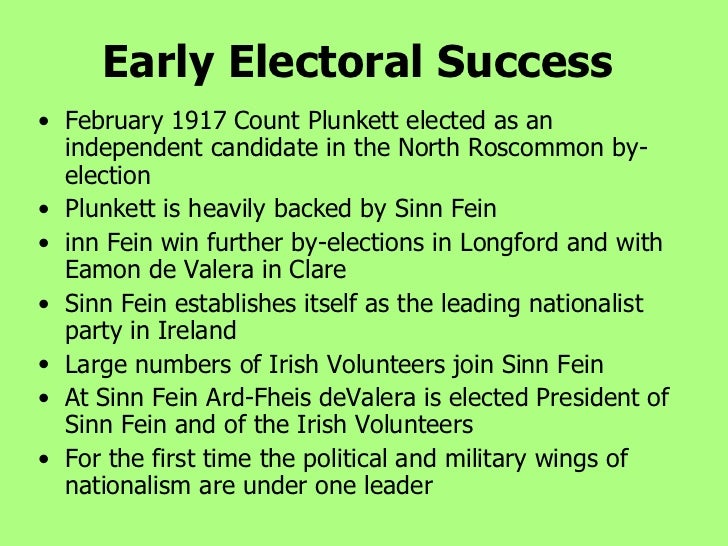 the rise of sinn fein essay The rise of sinn fein sinn fein reborn 1916 1 after rising shift in opinion from support for home rule to support for irish independence 2 british government. the rise of sinn fein essay The rise of sinn fein sinn fein reborn 1916 1 after rising shift in opinion from support for home rule to support for irish independence 2 british government.