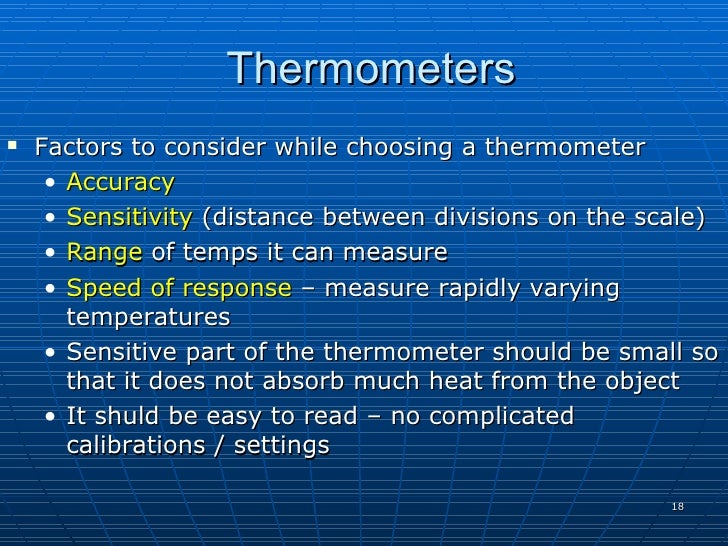 Thermometers