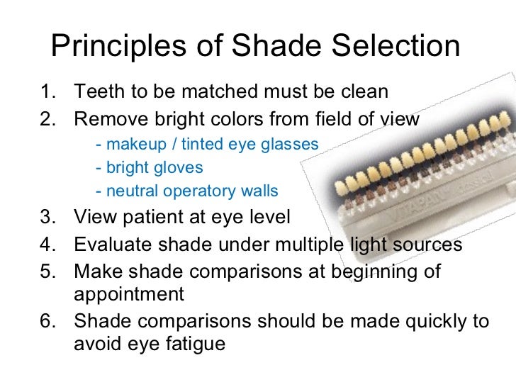 Shade Selection techniques 1