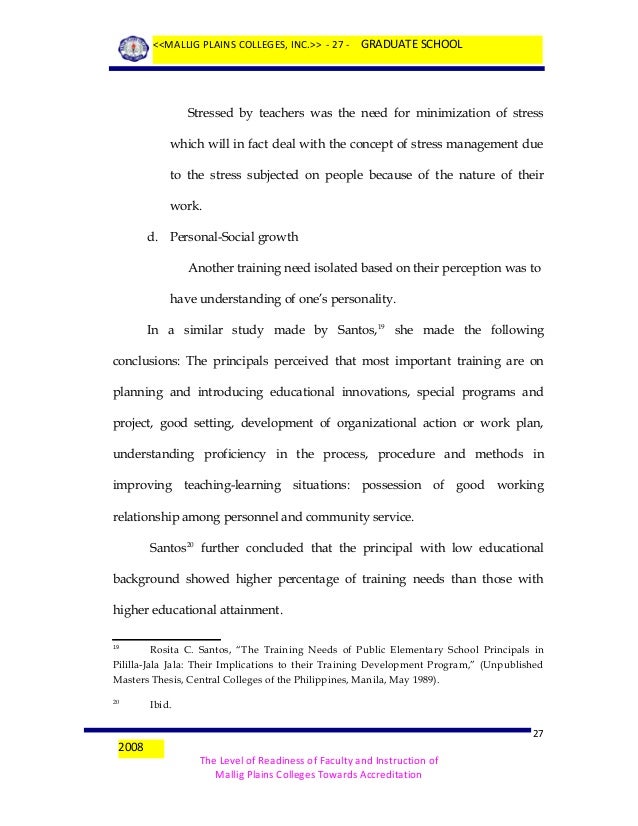 Thesis Statement On Stress