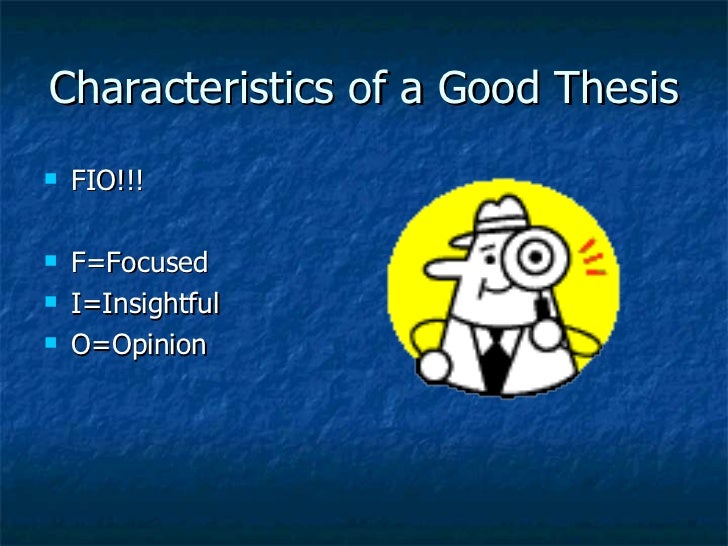 which one of the following is a characteristics of an effective thesis statement which one of the following is a characteristics of an effective thesis statement