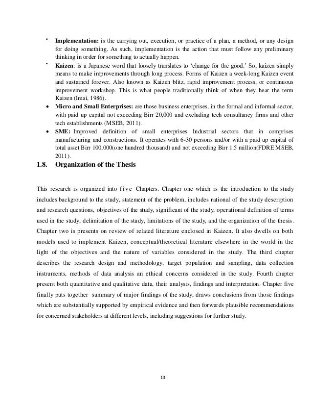 Business process reengineering master thesis