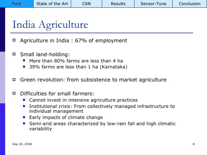 Thesis on agriculture in india