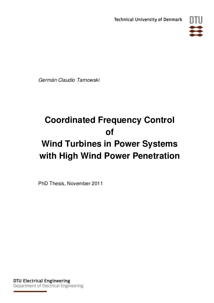 Phd thesis electrical power system