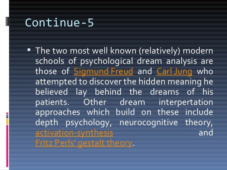 dream interpretation thesis statement dream interpretation thesis statement