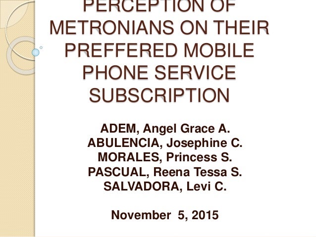 Research outline on cell phone companies
