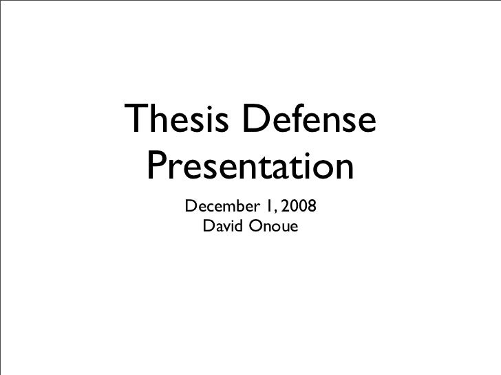 Dissertation proposal powerpoint slides