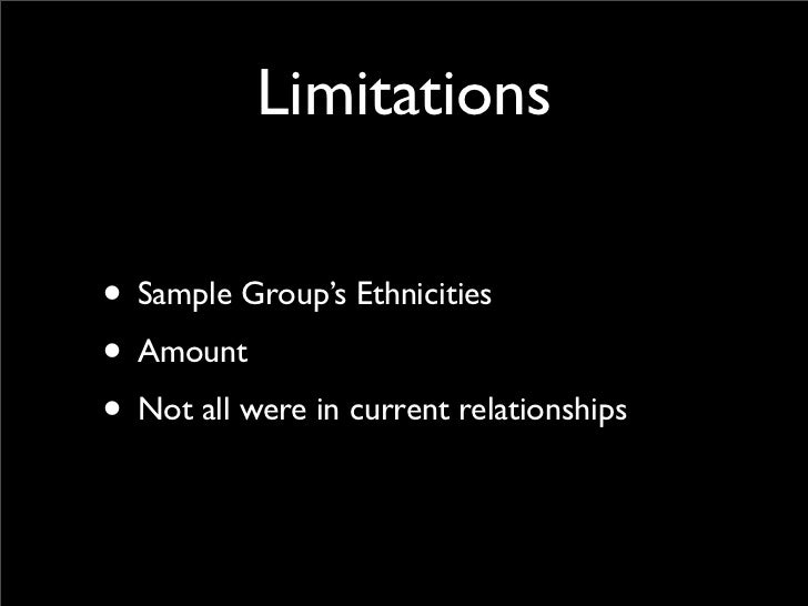 Common dissertation limitations