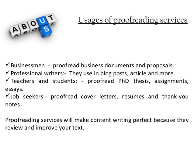 Dissertation and Thesis Proofreading & Editing Services