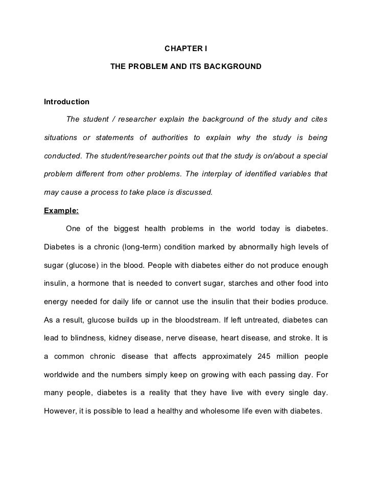 Thesis proposal introduction sample