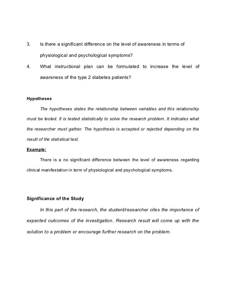 Formulating thesis problem