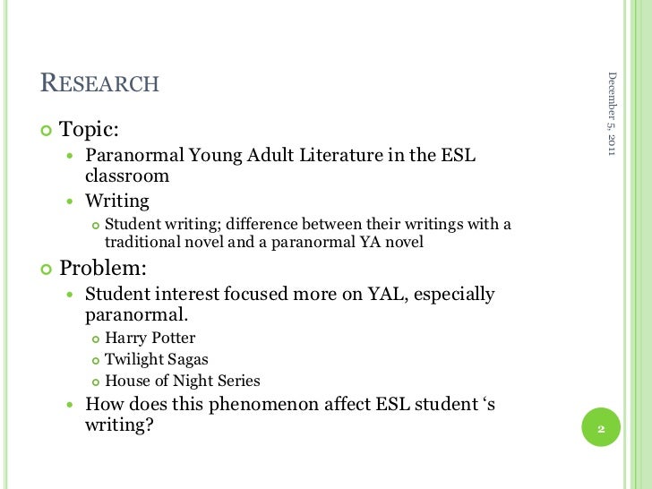 Research paper on paranormal phenomena