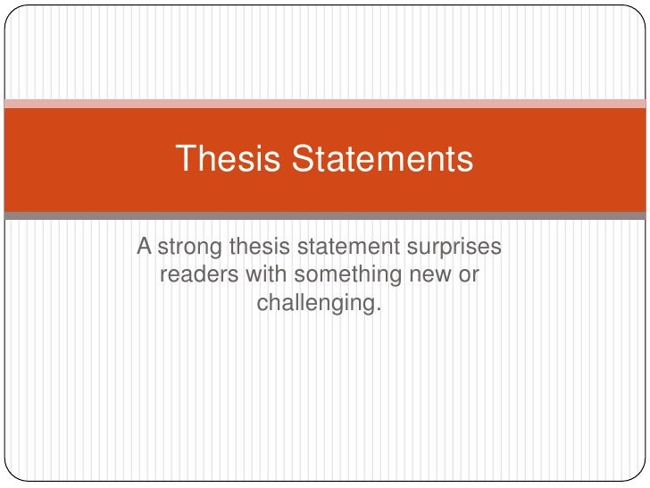 PURPOSE STATEMENTS
