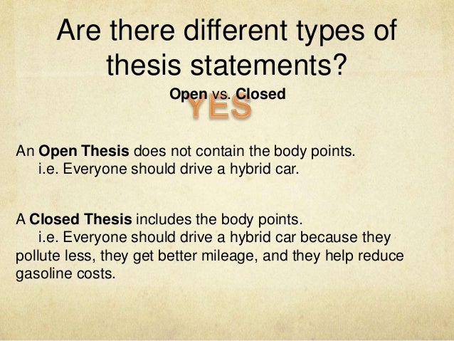 Thesis types
