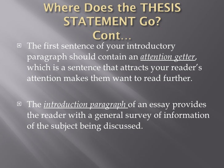 Developing A Thesis | - The Writing Center - Harvard University