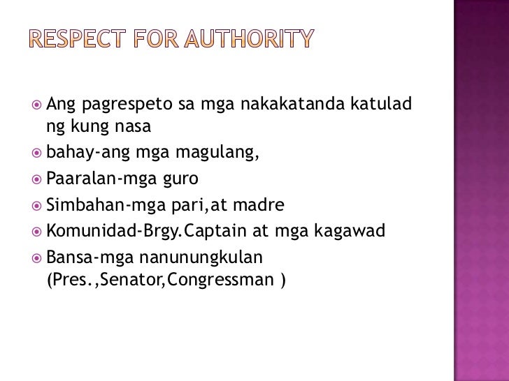 Filipino moral values examples