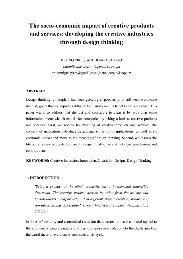 Creative thinkers essay