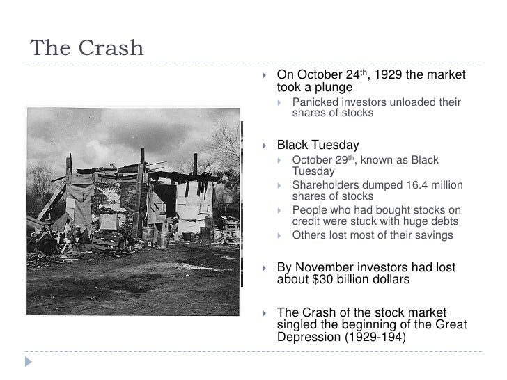 after effects stock market crash 1929