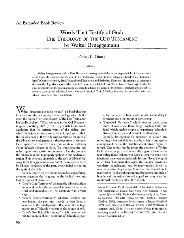 Old testament research papers