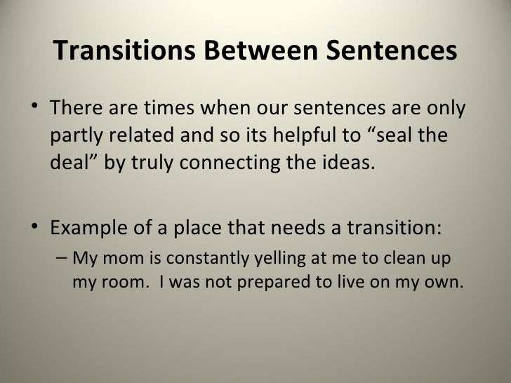 Purdue OWL: Transitions and Transitional Devices