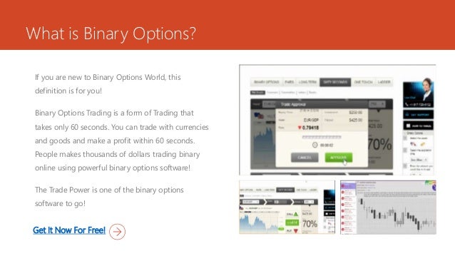 What is binary options software