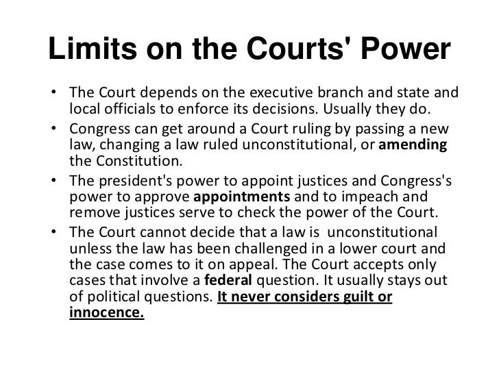 The us federal court system & supreme court