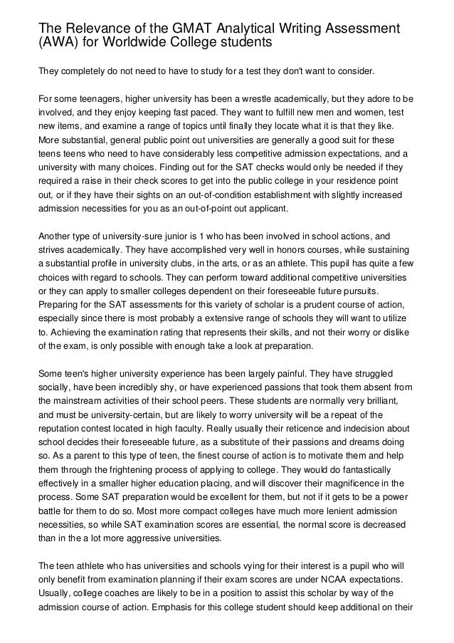 Analytical essay sample