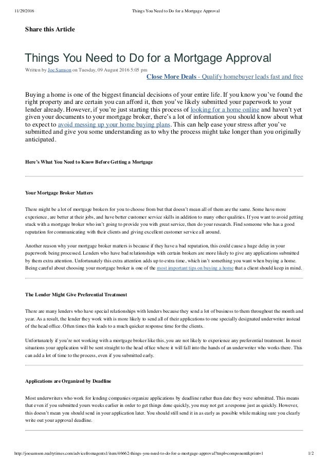 How to Get a Mortgage Approval Without Going Crazy How to Get a Mortgage Approval Without Going Crazy