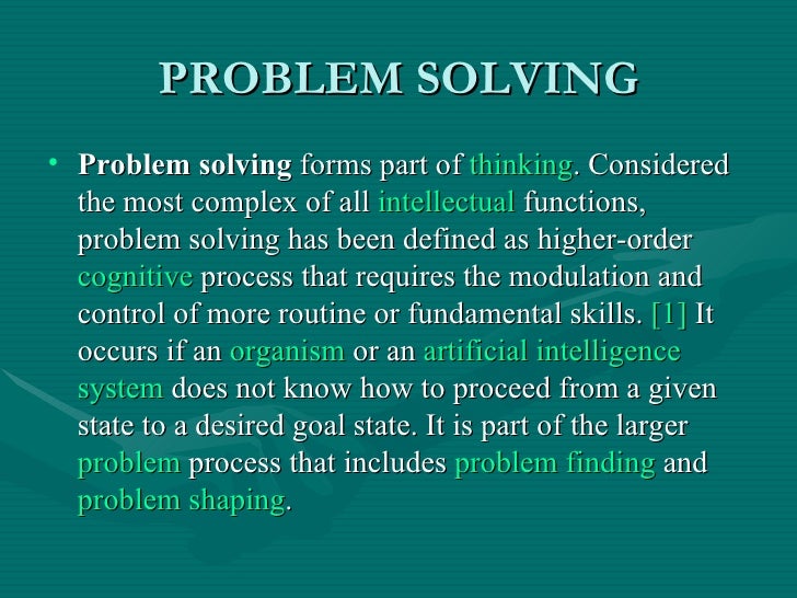 problem solving psychology essay Cognitive psychology and cognitive just a few hours left to hand in his essay and he he now has a new view on problem solving - and recognises his problem as. problem solving psychology essay Cognitive psychology and cognitive just a few hours left to hand in his essay and he he now has a new view on problem solving - and recognises his problem as.