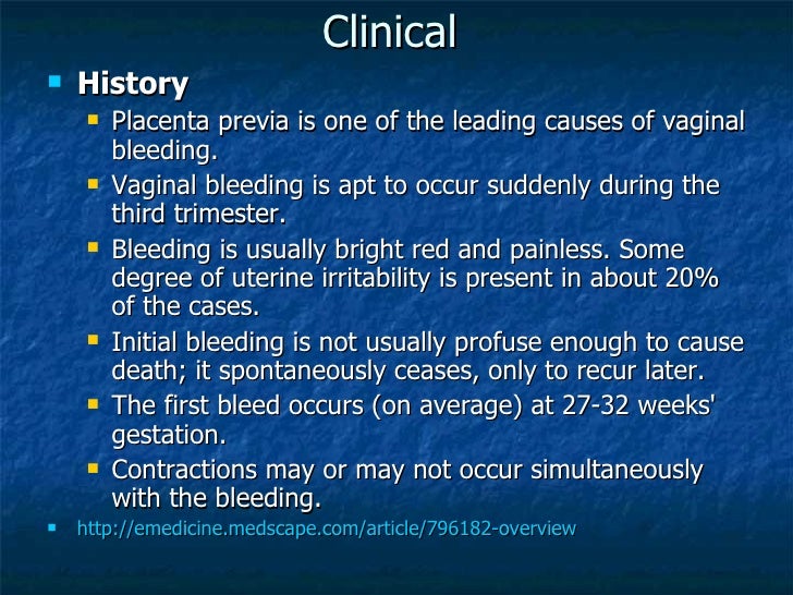 Third trimester Bleeding