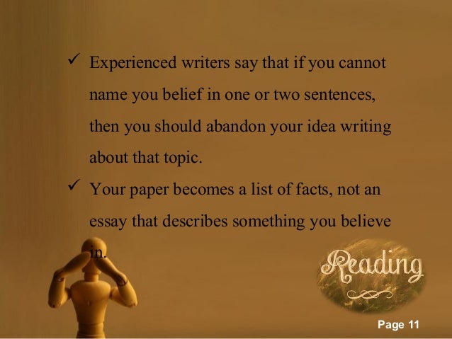 things to believe in essay Do you want us to name 10 things us believe in join 198 friendly people sharing 40 true stories in the i want you to name 10 things you believe. things to believe in essay Do you want us to name 10 things us believe in join 198 friendly people sharing 40 true stories in the i want you to name 10 things you believe.