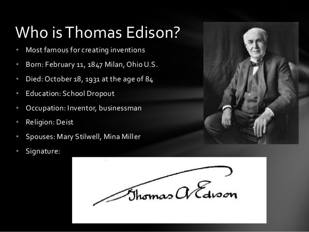 research papers on thomas edison The papers of thomas a edison: the papers of thomas a edison: research to development at menlo park, january 1879-march 1881 by thomas a edison. research papers on thomas edison The papers of thomas a edison: the papers of thomas a edison: research to development at menlo park, january 1879-march 1881 by thomas a edison.