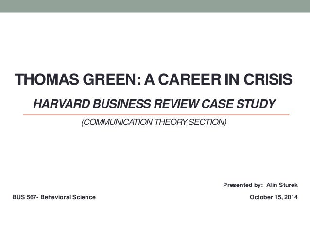 Sample harvard business review case study