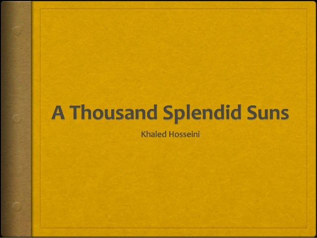 thousand splendid suns comparisson essay thousand splendid suns comparisson essay