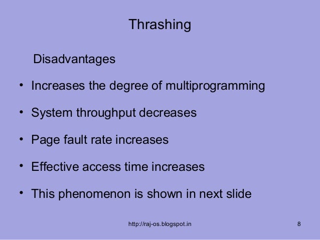 Thrashing allocation frames.43