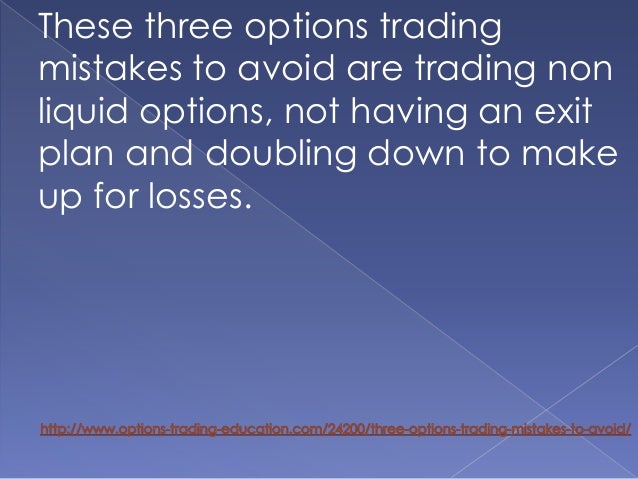 How to trade illiquid options