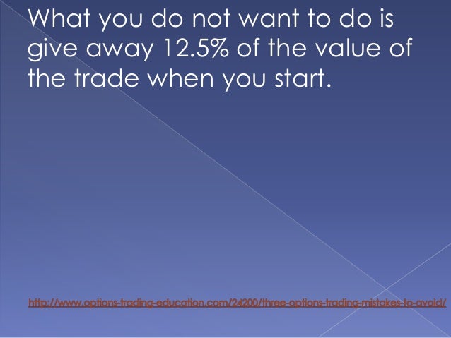 Options trading mistakes