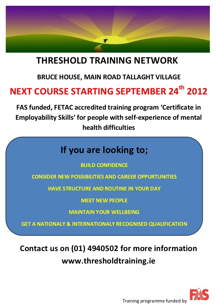 Threshold training network poster sept 24 2012