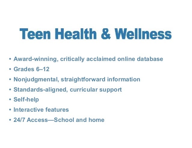 Teen Health Wellness Real 83